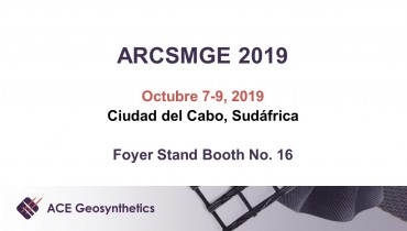 Visita a ACE Geosynthetics en el evento sudafricano: 17th ARCSMGE!