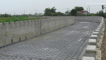 Protección base del canal, Tainan, Taiwán