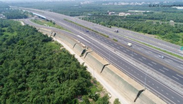 Refuerzo del Talud en la Rampa de Entrada del Intercambio en la Autopista Nacional, Taiwán