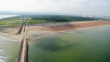 Projet de traitement des dépôts de sable et de récupération des terres, port de Taichung, Taichung, Taiwan