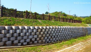 Protection de pente et lutte contre l'érosion du cimetière public n ° 13, Miaoli, Taiwan