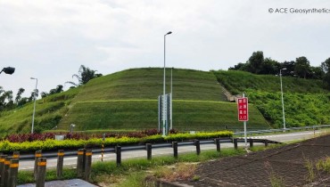 Reinforced Earth Slope, Tianliao Interchange, National Freeway No. 3, Taiwan