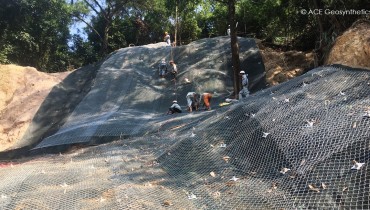 Safeguarding for Shallow Slope Sliding: A Sustainable Slope Stabilization Project