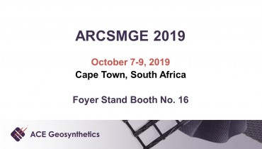 Visit ACE Geosynthetics at The 17th ARCSMGE in South Africa! Visit ACE Geosynthetics at The 17th ARCSMGE in South Africa!