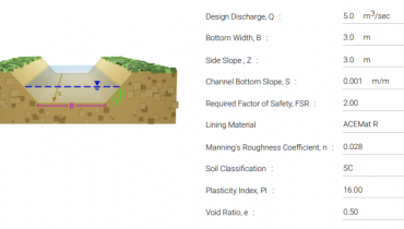 ACE Introduces New Design Tool for Channel Lining Material Evaluation