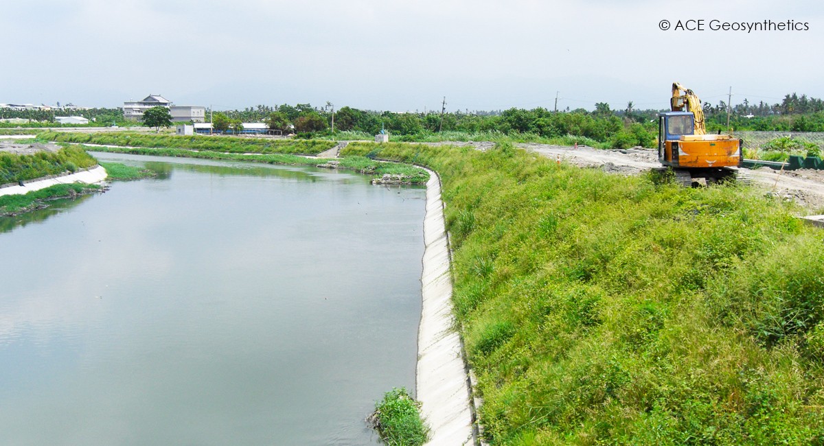 ACEGrid® Reinforced Slope for Revetment Project, Pingtung, Taiwan